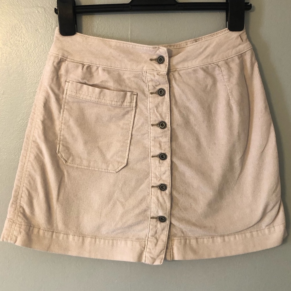 Free People Button Up Skirt